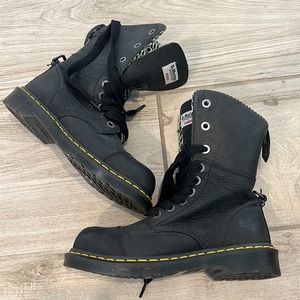 DOC MARTEN STEEL TOE BOOTS